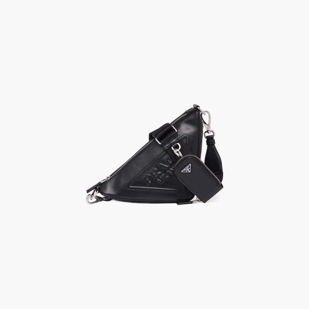 Leather Prada Triangle shoulder bag