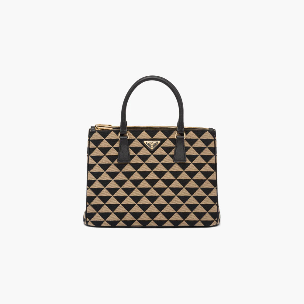 Medium Prada Galleria jacquard fabric bag