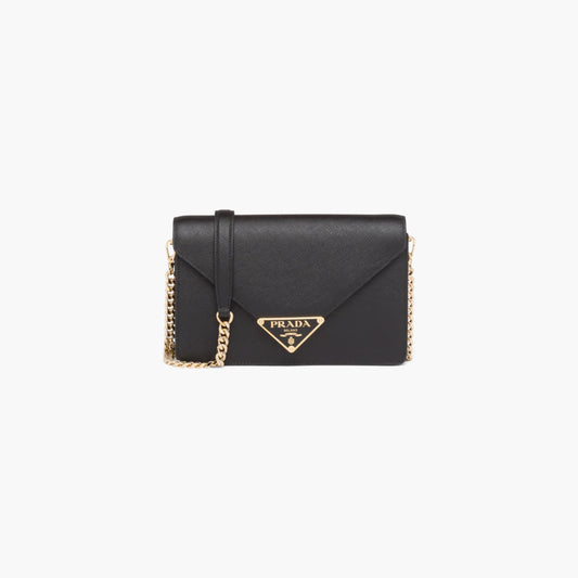 Saffiano leather shoulder bag