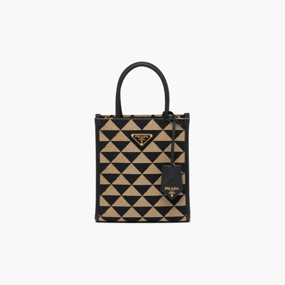 Prada Symbole jacquard fabric micro bag