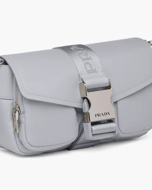 Prada Pocket nylon and brushed leather bag