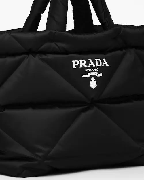 Padded Re-Nylon tote bag