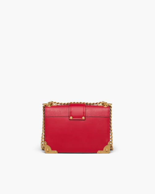 Leather Prada Cahier Shoulder Bag