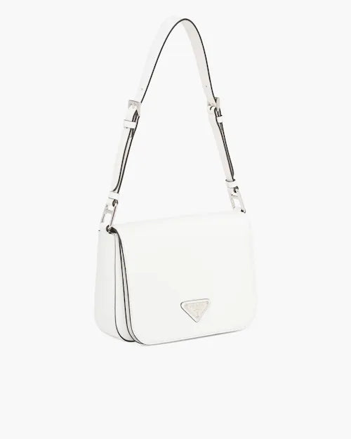 Brushed leather shoulder bag