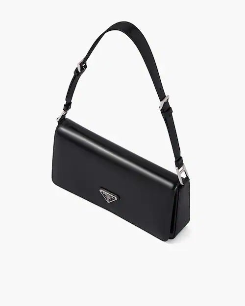 Brushed leather Prada Femme bag