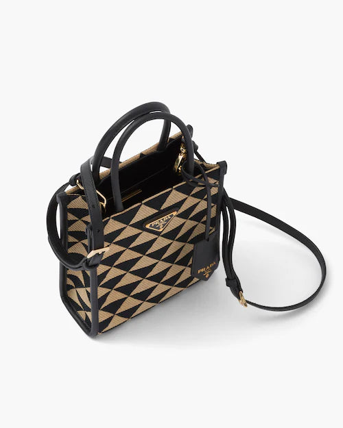 Prada Symbole jacquard fabric micro bag