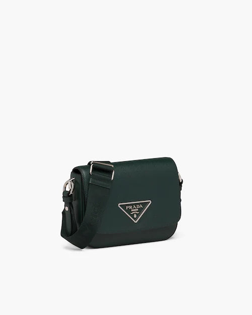 Saffiano leather Prada Identity shoulder bag