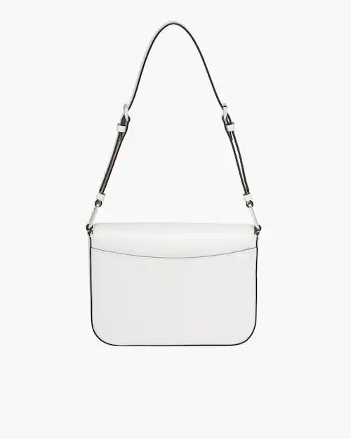 Brushed leather shoulder bag