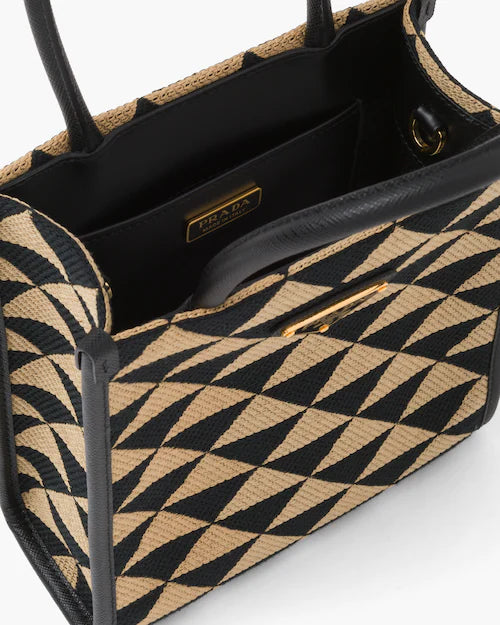 Prada Symbole jacquard fabric micro bag