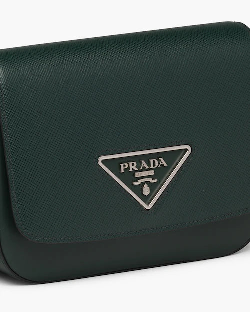 Saffiano leather Prada Identity shoulder bag