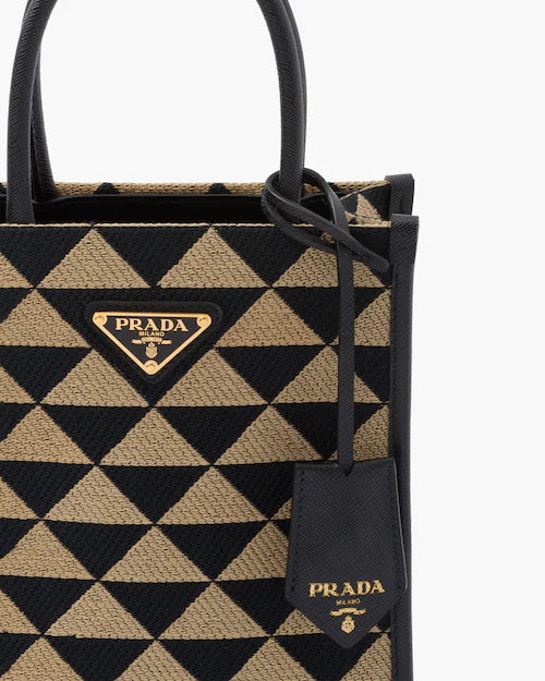 Prada Symbole jacquard fabric micro bag