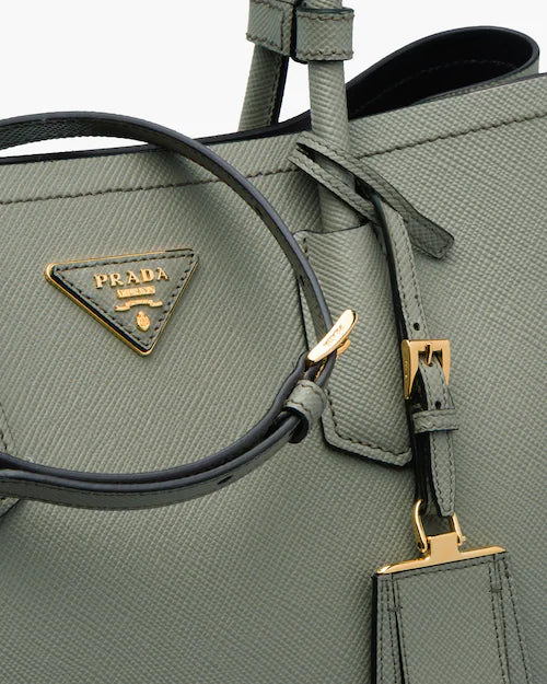 Medium Saffiano Leather Double Prada Bag