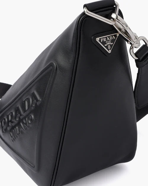 Leather Prada Triangle shoulder bag