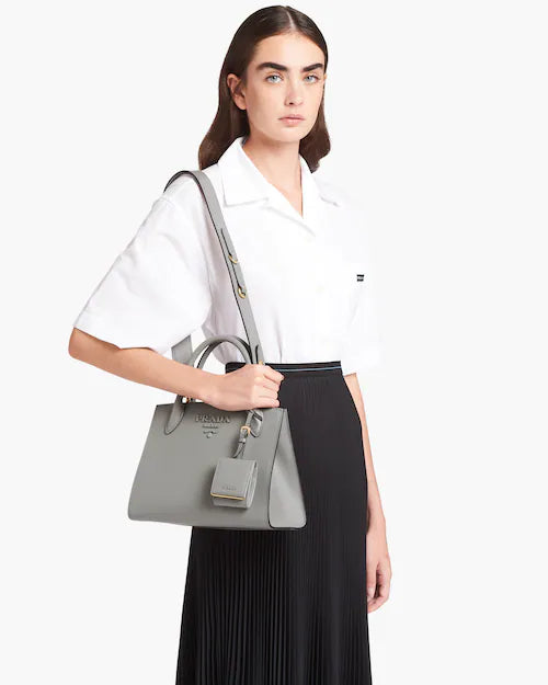 Small Saffiano Leather Prada Monochrome Bag