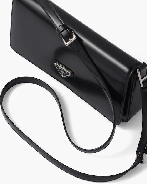 Brushed leather Prada Femme bag