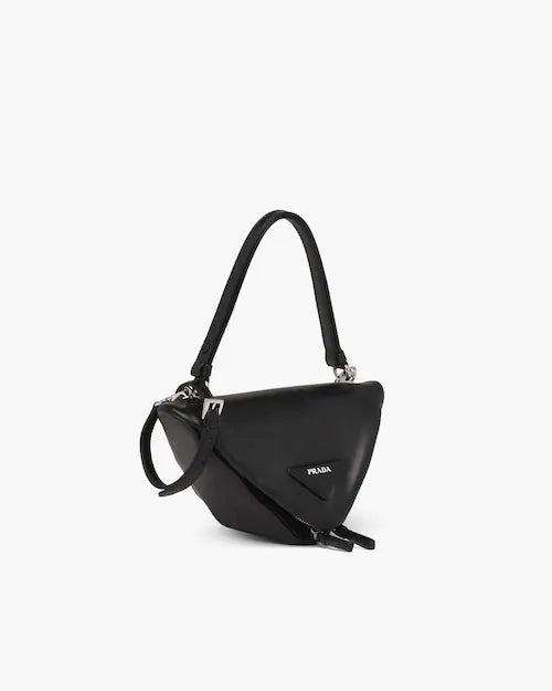 Padded nappa leather handbag