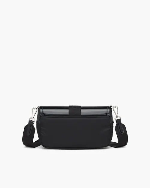 Prada Pocket nylon and brushed leather bag