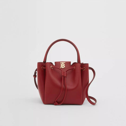 Monogram Motif Leather Bucket Bag