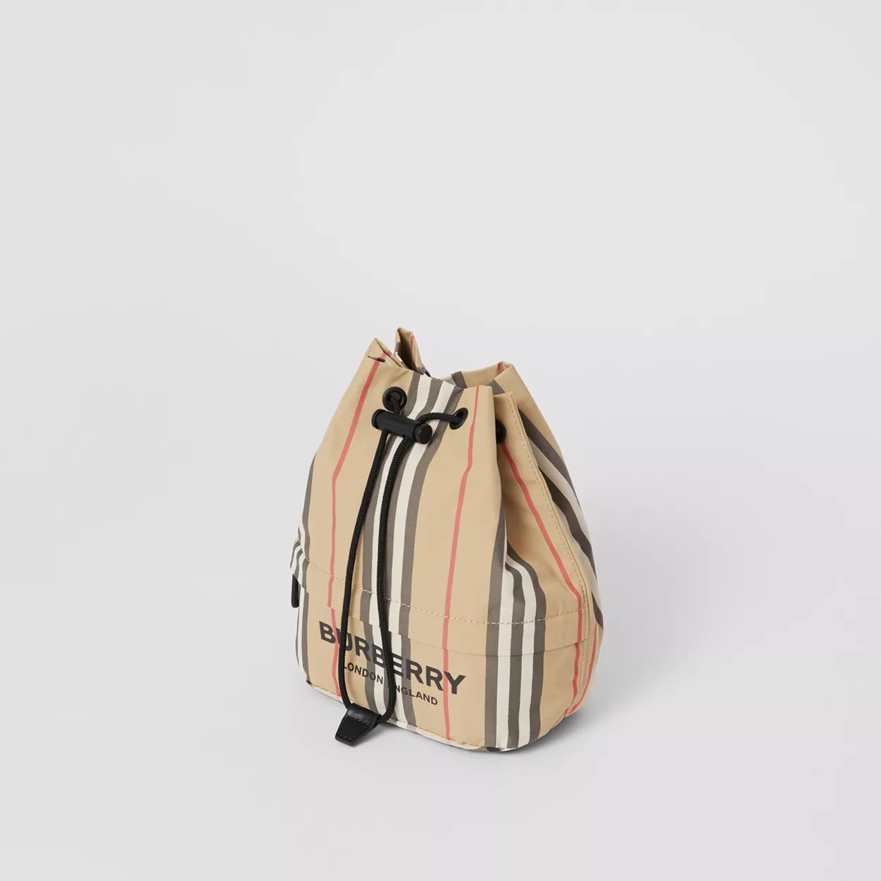 Icon Stripe Nylon Drawcord Pouch