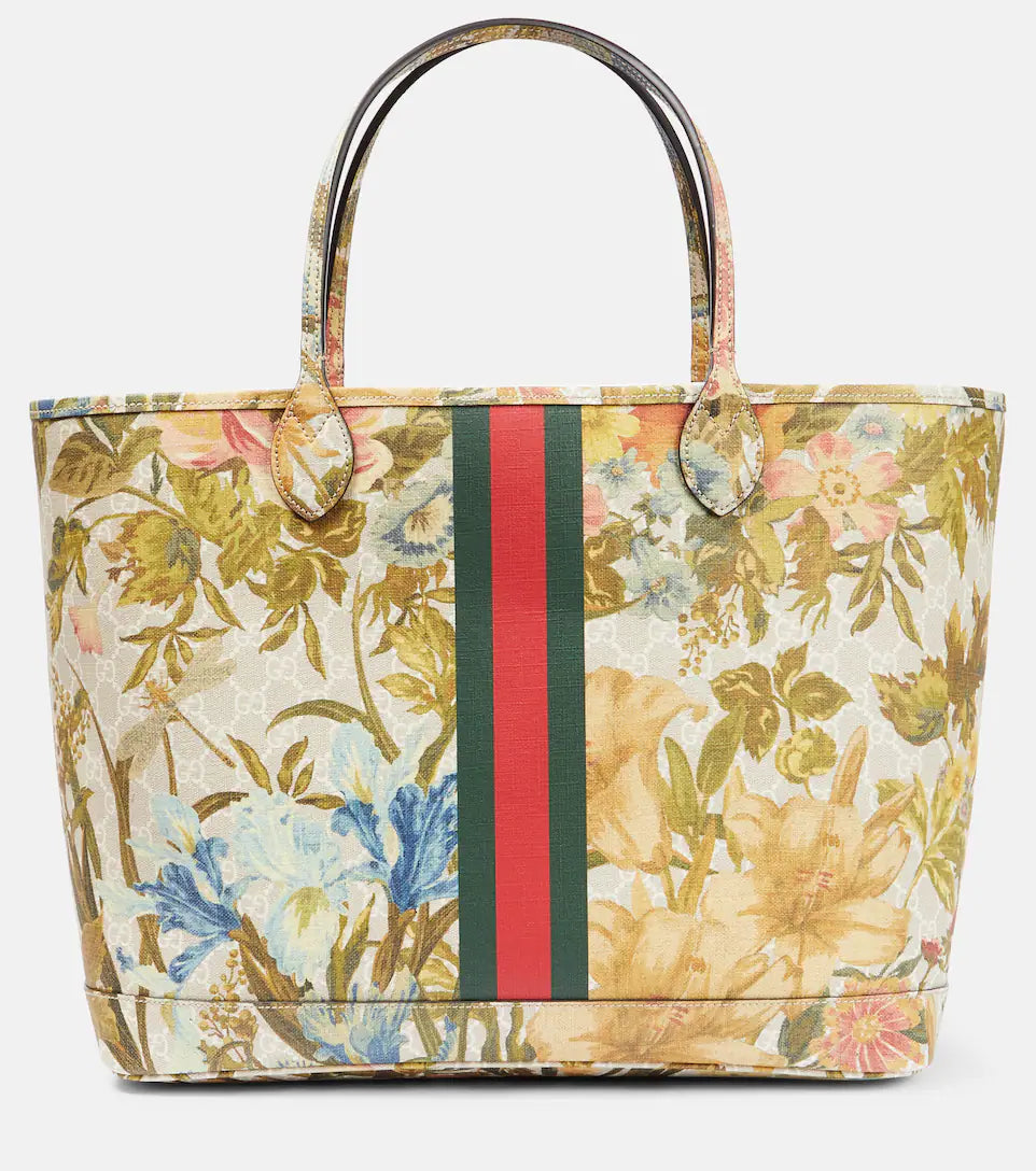 Ophidia GG Flora large tote bag