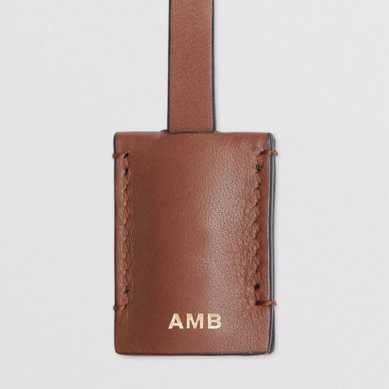 Check and Leather Mini Bowling Bag